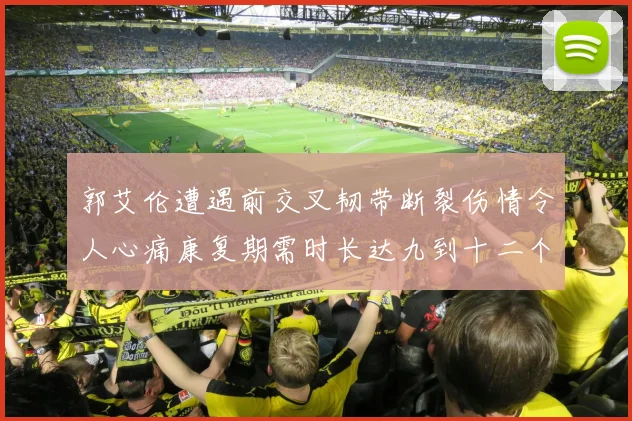 郭艾伦遭遇前交叉韧带断裂伤情令人心痛康复期需时长达九到十二个月